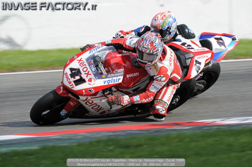 2010-05-09 Monza 0731 Ascari - Superbike - Warm Up - Noriyuki Haga - Ducati 1098R